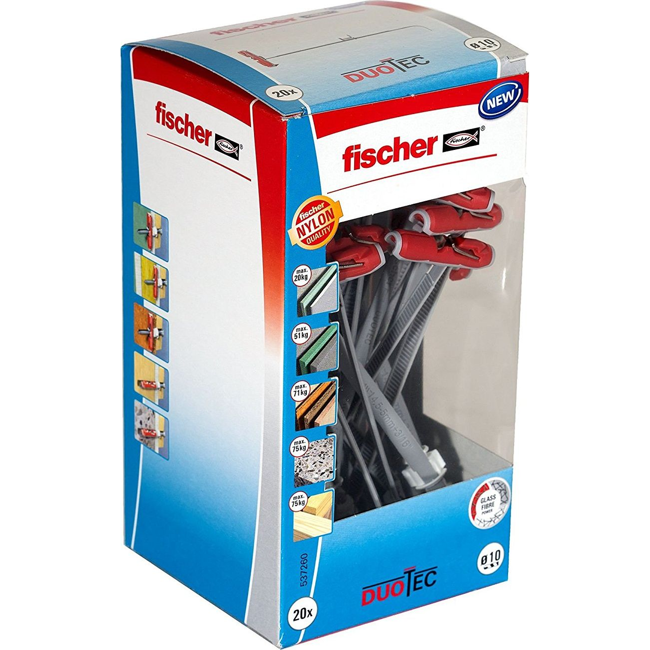 Fischer 537260 Kampós tipli 50 mm 10 mm 20 db (537260)