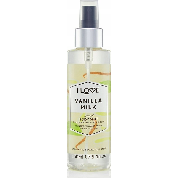  I love I Love, Signature Collection, Vegan, Mist Spray, Vanilla Milk, All Over The Body, 165 ml For Women