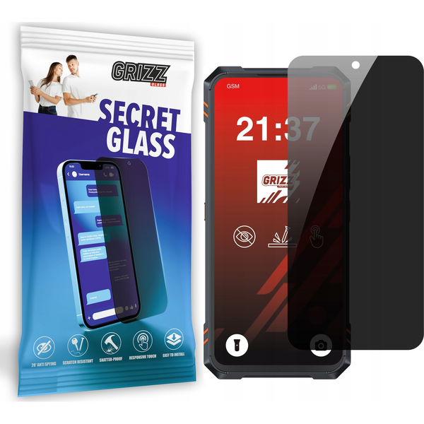 Szkło prywatyzujące GrizzGlass SecretGlass do Cubot KingKong Star 2