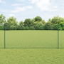 kerítésoszlopok 11 db U-Channel zöld 140 cm acél