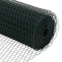 kerítésoszlopok 11 db U-Channel zöld 140 cm acél