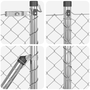 Szalagkerítés 7 Flancos Poszttal 0.8x10 m Galvanizált Acél