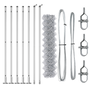 Szalagkerítés 7 Flancos Poszttal 0.8x10 m Galvanizált Acél