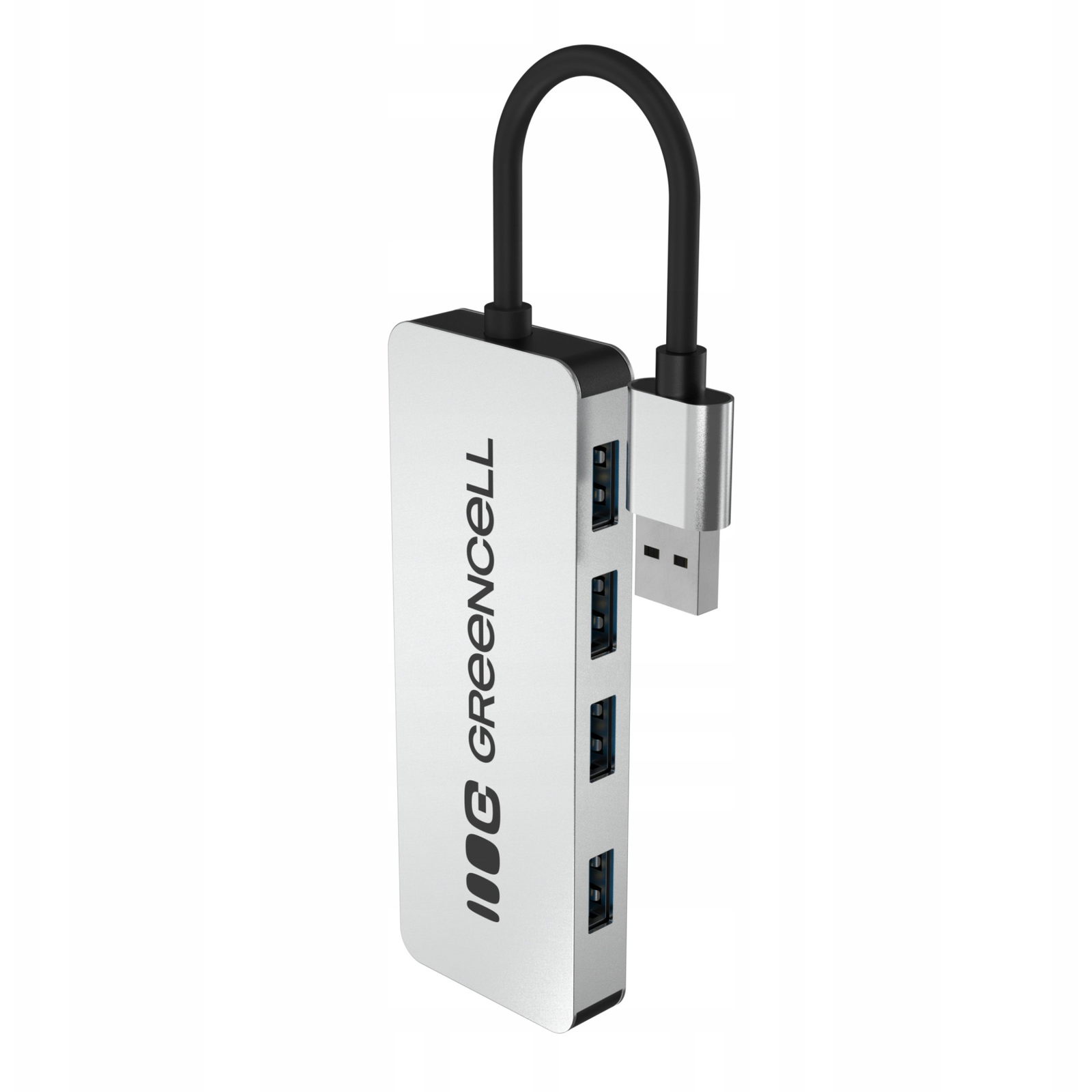 Green Cell USB-A Hub 4in1 5 Gb/s Alumínium Ház HUB-GC-A4A (HUB-GC-A4A)