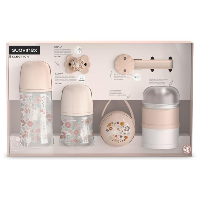 Suavinex Wonderland újszülött készlet, rózsaszín (8426420901383)