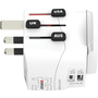 SKROSS Adapter, világutazóknak, 1xUSB-A, 1xUSB-C PD, 45W, USB-C kábel,  (SKADPD45W)
