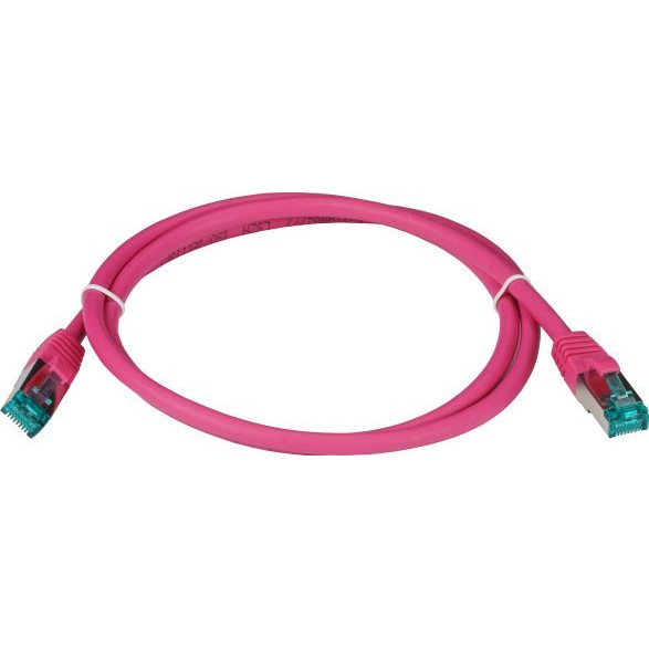  EFB EFB RJ45 Patchkabel S/FTP Cat6A LSZH Magenta Laenge 1m 4x2xAWG27/7 nach TIA/EIA568B geschirmt Uebertragungsstandards 10Gbit