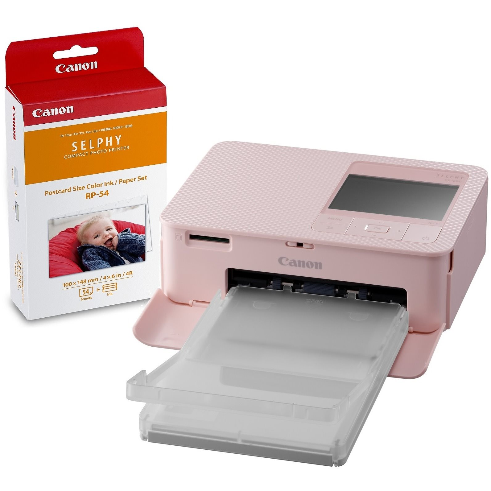 Canon SELPHY CP1500 rózsaszín + RP-54 papír (5541C012)