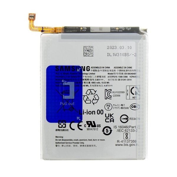 Samsung akku 5000mAh LI-ION  Galaxy A54 5G (SM-A546) "Gigapack csomagolás" (EB-BA546ABY / GH82-31204A)