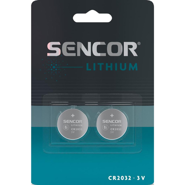  Sencor Bateria litowe, CR2032, CR2032, 3V, Sencor, blistr, 2-pack