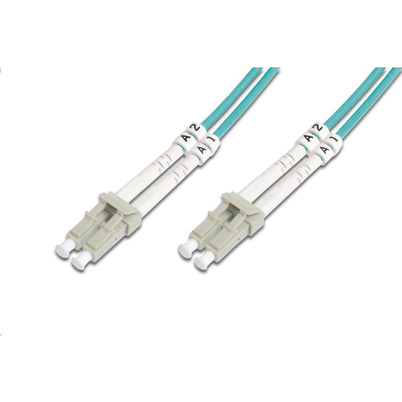 Digitus DK-2533-02/3 Fiber Optic Multimode patch kábel LC / LC OM3 2m türkiz (DK-2533-02/3)