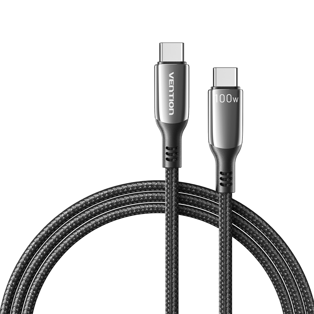 Vention CTKBAV USB-C apa - USB-C apa Adat és töltőkábel 1,2m - Fekete