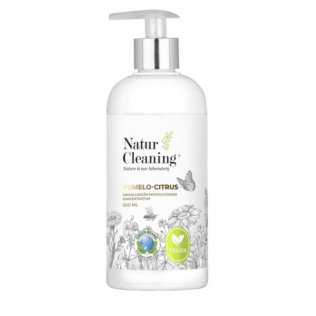 NaturCleaning Mosogatószer koncentrátum 500 ml pumpás - pomelo-citrus