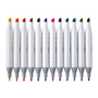 Jolly Airbrush Textile 12 darabos kétvégű színes textilmarker utántöltő készlet