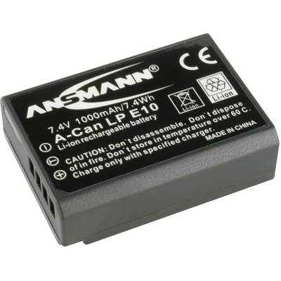 LP-E10 Canon kamera akku 7,4V 1000 mAh, Ansmann (1400-0018)