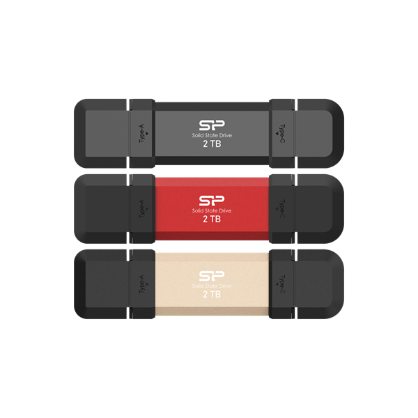 SILICON POWER Pendrive 2TB, DS72 USB 3.2 Gen2, Fekete (SP002TBUC3S72VPK)