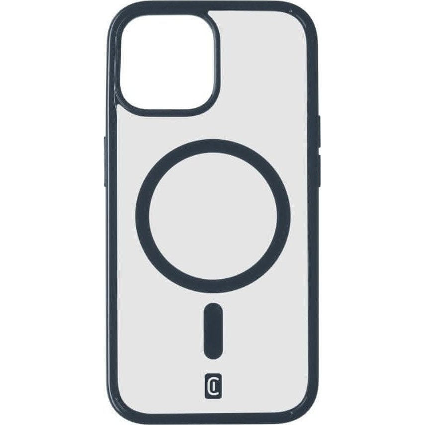 Cellularline Pop Mag Back Cover with Magsafe Support for Apple iPhone 15, Clear/Blue (POPMAGIPH15B)