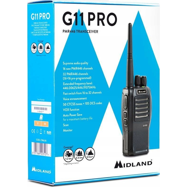 Midland G11 Pro Funkgerät PMR 446