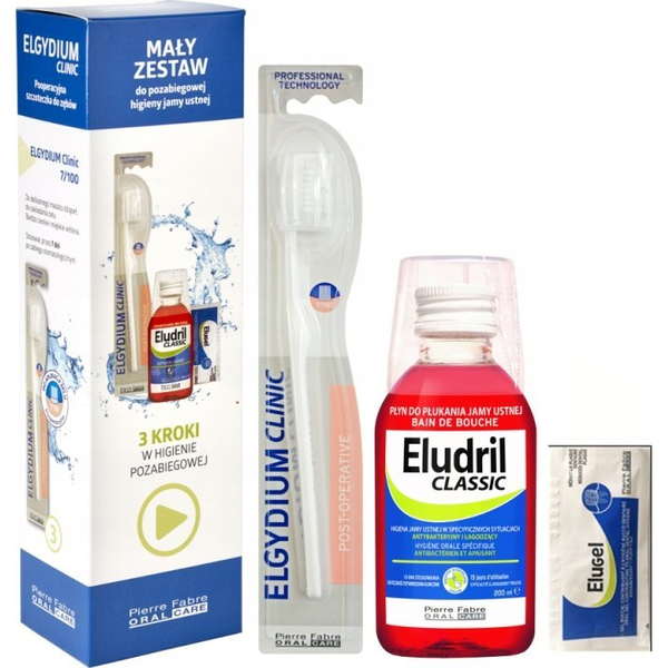 Elgydium OTC ELUDRIL ZESTAW POZABIEGOWY - MAŁY