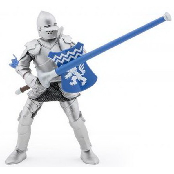 PAPO FIGURINE KNIGHT WITH SPEAR AND BLUE SHIELD