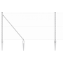 Kerítési Készlet 2 db-os Galvanizált acél 25 x 1 m Ipari