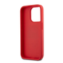 DKNY PU bőr Stack Logo csuklópántos tok iPhone 15 Pro Max készülékhez piros
