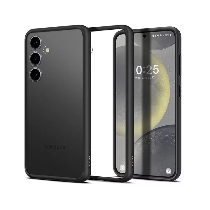 Spigen Ultra Hybrid Samsung Galaxy S24+ Tok - Átlátszó/Fekete (ACS07330)