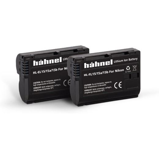 Hahnel HL-EL15HP/A/B Twin Pack akkumulátor szett (Nikon EN-EL15, 1650mAh) (1000 160.2) (1000 160.2)