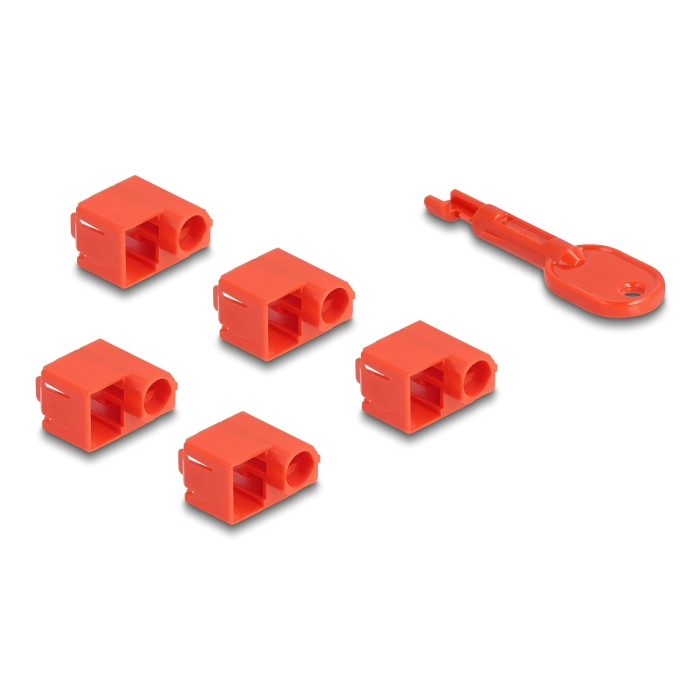 Delock RJ45 port blokkoló szett RJ45 apához 10 db.-os (20929) (20929)