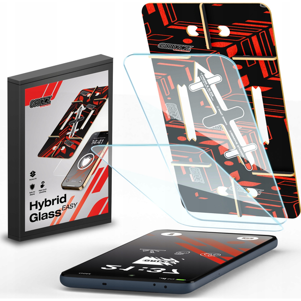 Szkło hybrydowe GrizzGlass HybridGlass Easy do Infinix Hot 40 Pro [2 PACK]