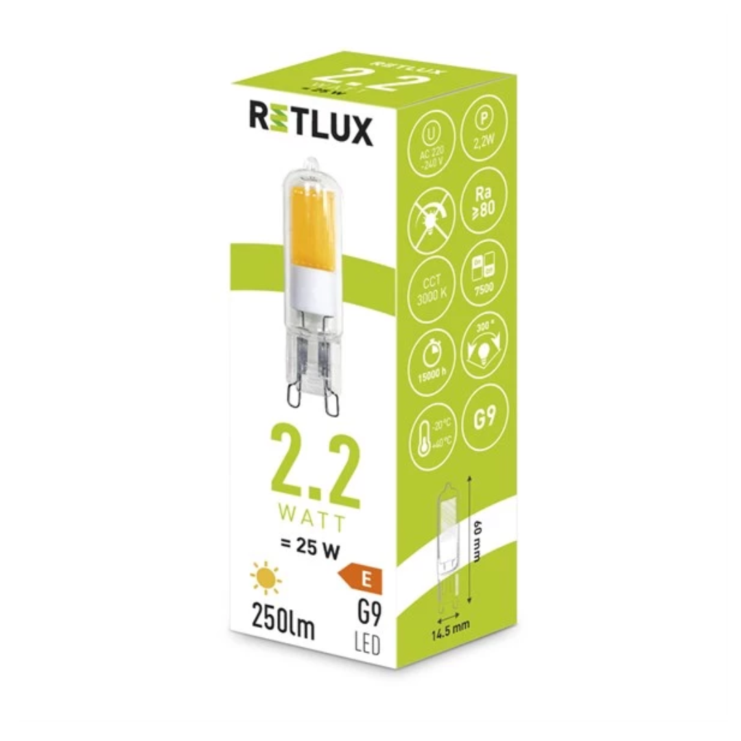Retlux RLL 455 G9 COB 2,2W LED WW - Meleg fehér (RLL 455)