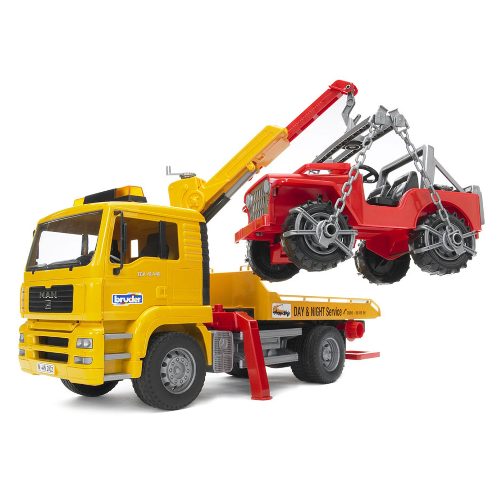 Bruder MAN TGA autószállító terepjáróval (1:16) (02750)