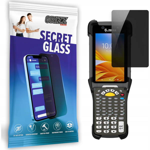  GrizzGlass Szkło prywatyzujące GrizzGlass SecretGlass do Zebra MC 9300 Series