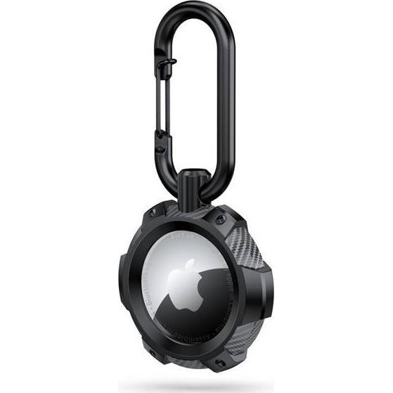 TECH-PROTECT TPUCARBON OVITEK ZA APPLE AIRTAG BLACK COVER