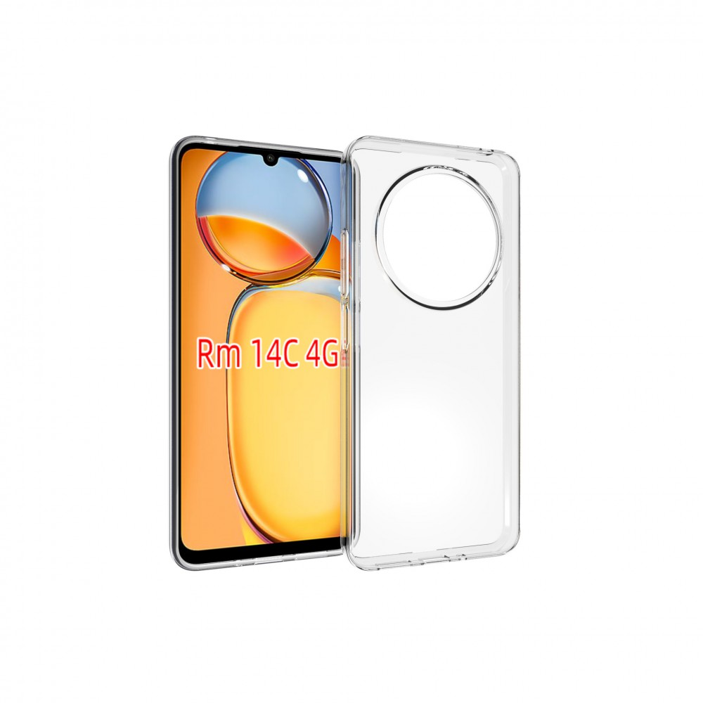 Xiaomi Redmi 14C vékony szilikon hátlap, Átlátszó (TPU-XIA-REDMI-14C-TP)