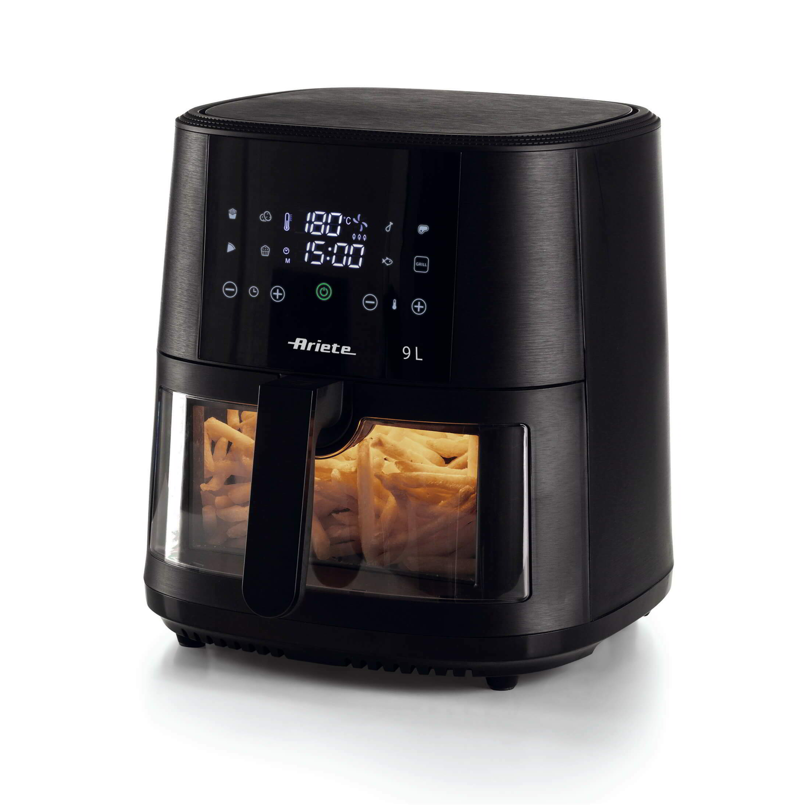 Ariete 4630/00 AirFryer Forrólevegős sütő 9L 1500 Watt - Fekete (4630/00)