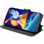 Samsung Galaxy A02s / M02s SM-A025F / M025F, Oldalra nyíló tok, stand, mágnes csattal, TP Wallett, fekete