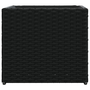 fekete polyrattan kerti ültetőláda 36x30x32 cm