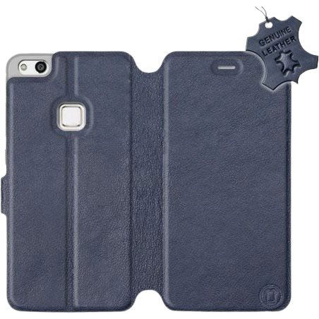 Mobiwear Huawei P10 Lite kék bőr flip tok