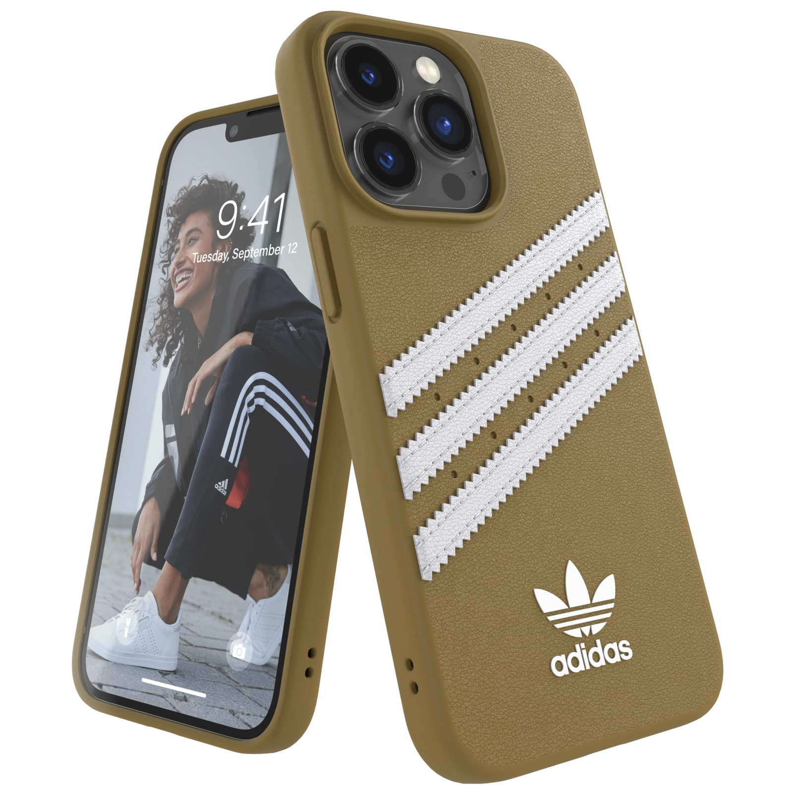 Adidas OR Moulded Apple iPhone 13 Pro Tok - Bézs/Arany (47806)