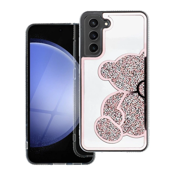 TEDDY BEAR tok Samsung A57 5G készülékhez rózsaszín