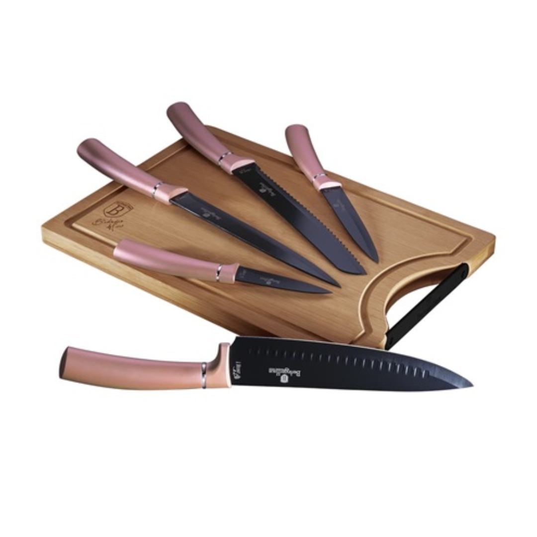 Berlinger Haus BH/2554A Késkészlet bambusz vágódeszkával (6 részes) (BH/2554A)