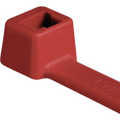 Időjárásálló kábelkötegelő készlet 150 x 3,5 mm, piros, 100 db, HellermannTyton 111-03004 T30R-PA66-RD (111-03004)