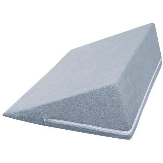 Bellatex Ék alakú párna 2005/044 80×50×20 cm - frottír, kékesszürke (7968)