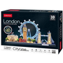 CUBICFUN 3D puzzle játék 186 darabos CityLine London 3D LED