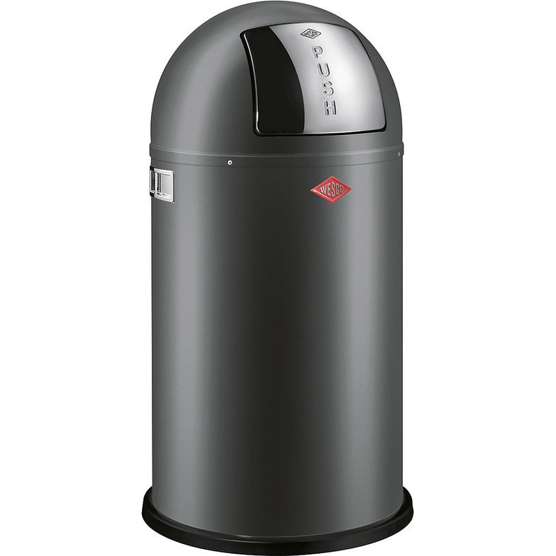WESCO Kickmaster Soft 33 literes pedálos fém szemetes - Matt grafit (112769)