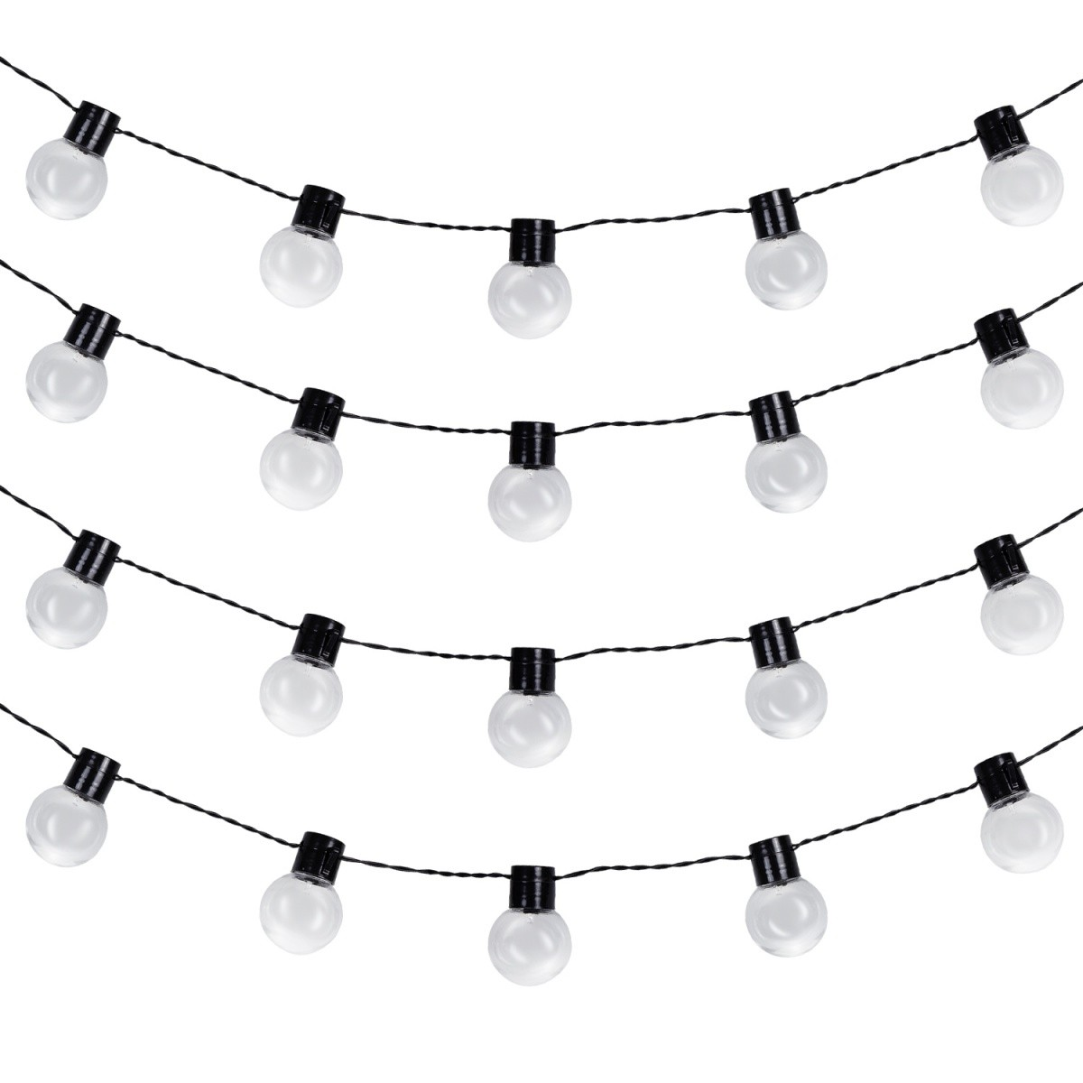 Maclean MCE424 2in1 Napelemes Kültéri LED fényfüzér 7m - Meleg fehér (MCE424)