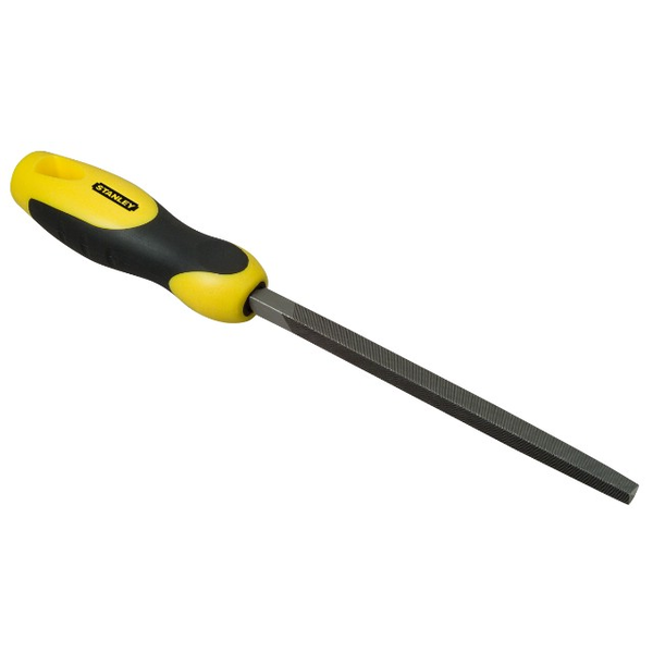 Stanley Dreikantfeile mit Heft, Hieb 1, 200 mm