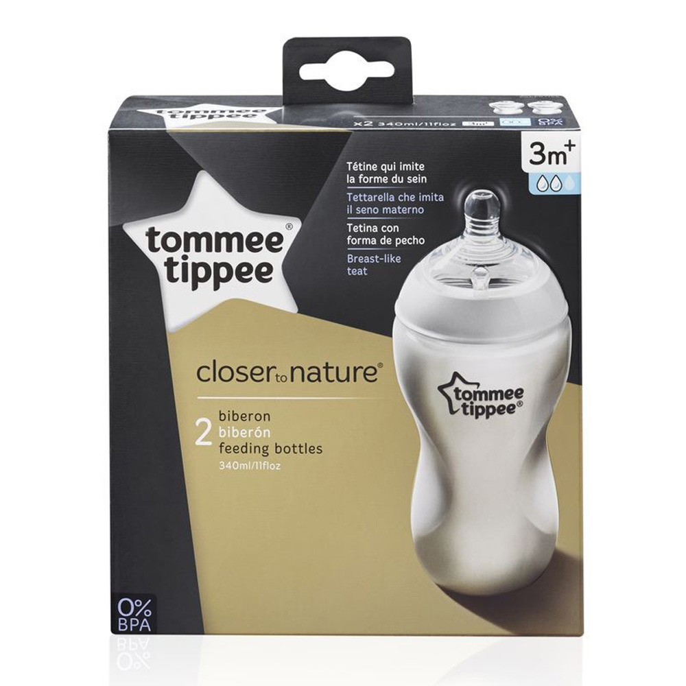 Tommee Tippee cumisüveg CTN duo 340 ml átlátszó (MTTF-5010415226204)