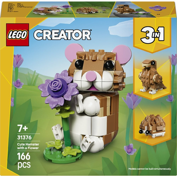 Lego Creator Niedlicher Hamster mit Blume--31376